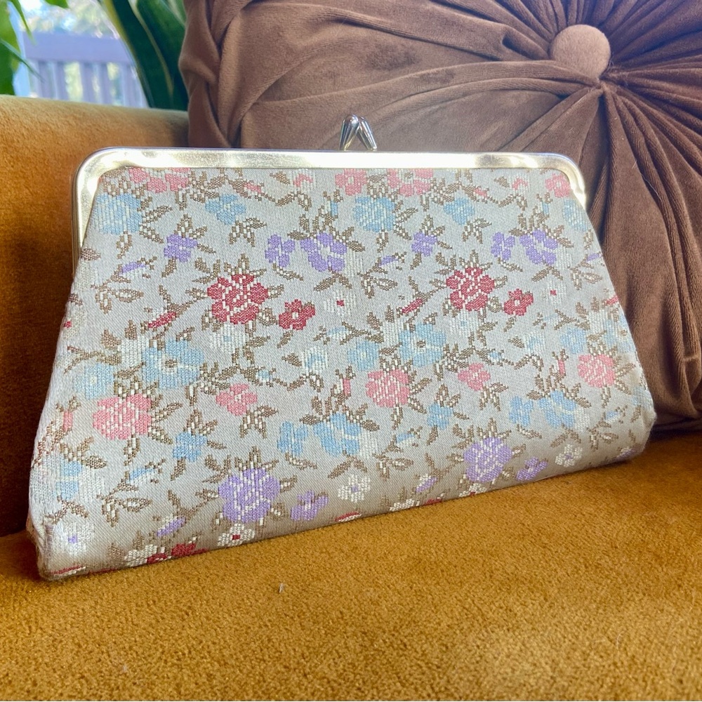 Floral Tapestry Clutch